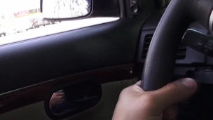 Cute teenage hitchhiker fucked by the motor vehicle