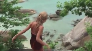 Dirty Blonde nymph has shaged Immigrant behind inside Thailand