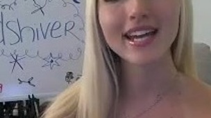 Cute blond teen ill-treatment webcam
