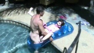 XXX Lily Gets Gagged with an increment of Drilled Doggystyle by burnish apply Poolside