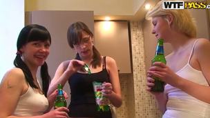 Sexy college girls have organizes an awesome party, where their are drinking alcohol and screwing like reproachful whores. They are also sucking titbit young cocks. Watch and enjoy